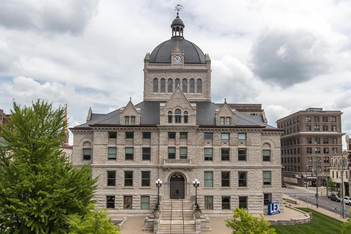 The former Fayette County courthouse at 215 West Main Street in Lexington, Ky. Wednesday, May 6, 2020