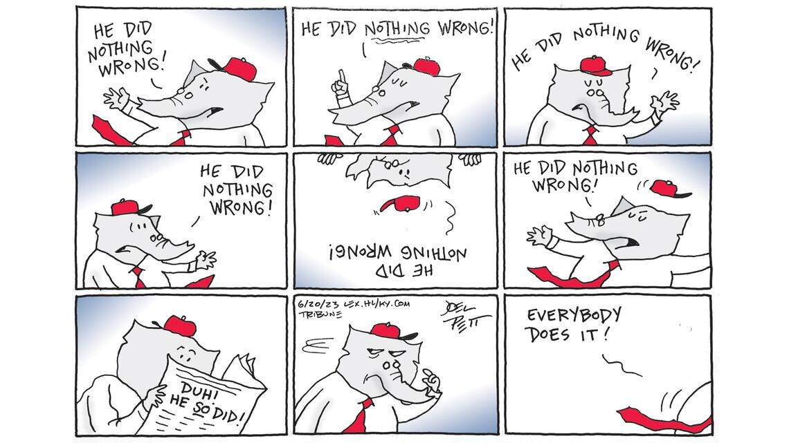 Joel Pett: Nothing to see here