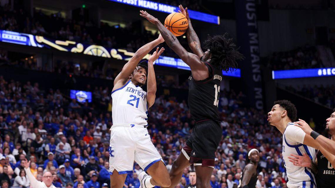 Kentucky goes one-and-done in the SEC Tournament again. Texas A&M beats Cats in Nashville.
