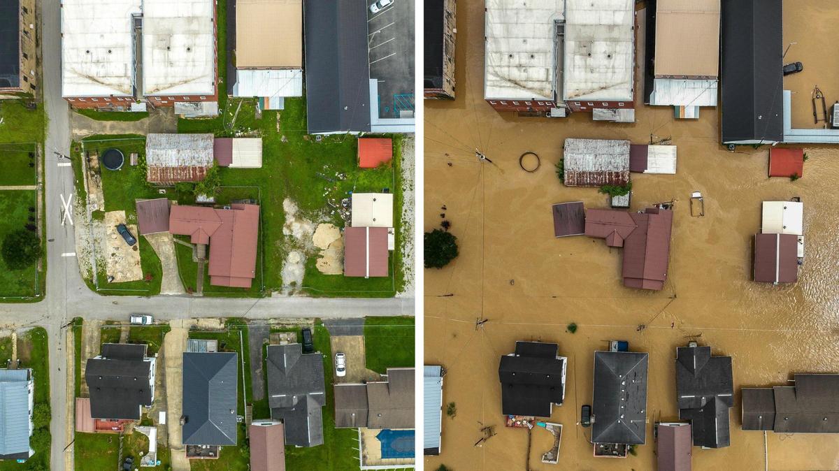 Then and now photos: See Eastern Kentucky one year after deadly flooding