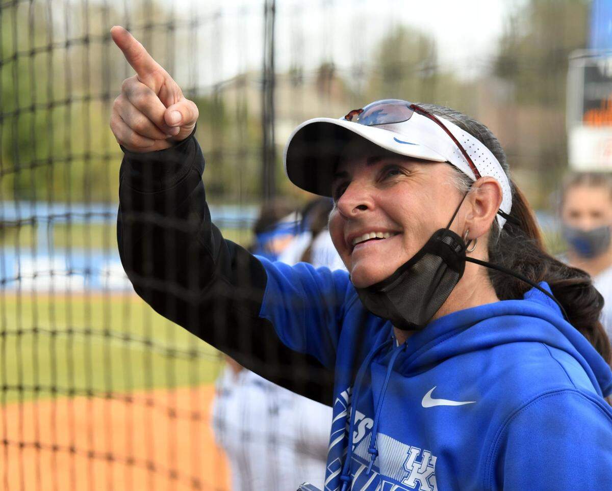 Rachel Lawson is entering her 15th season as head coach at Kentucky with a record of 495-295 with the Wildcats.