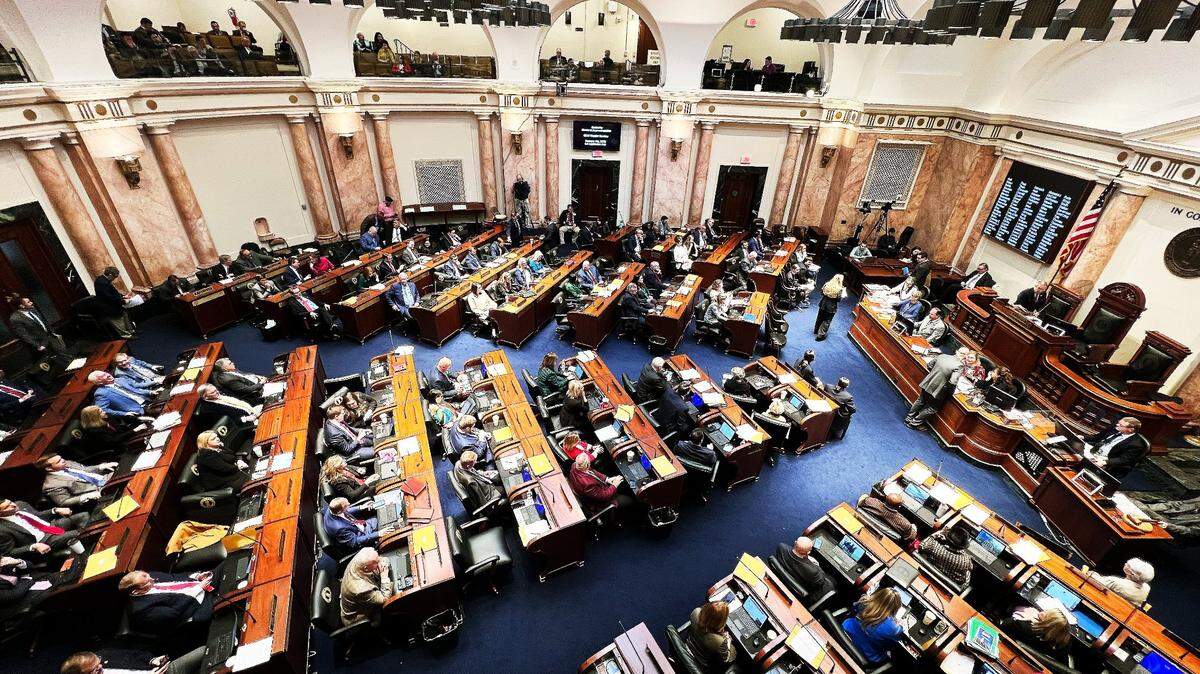 The Kentucky House of Representatives during the 2025 regular session on January 7, 2025.