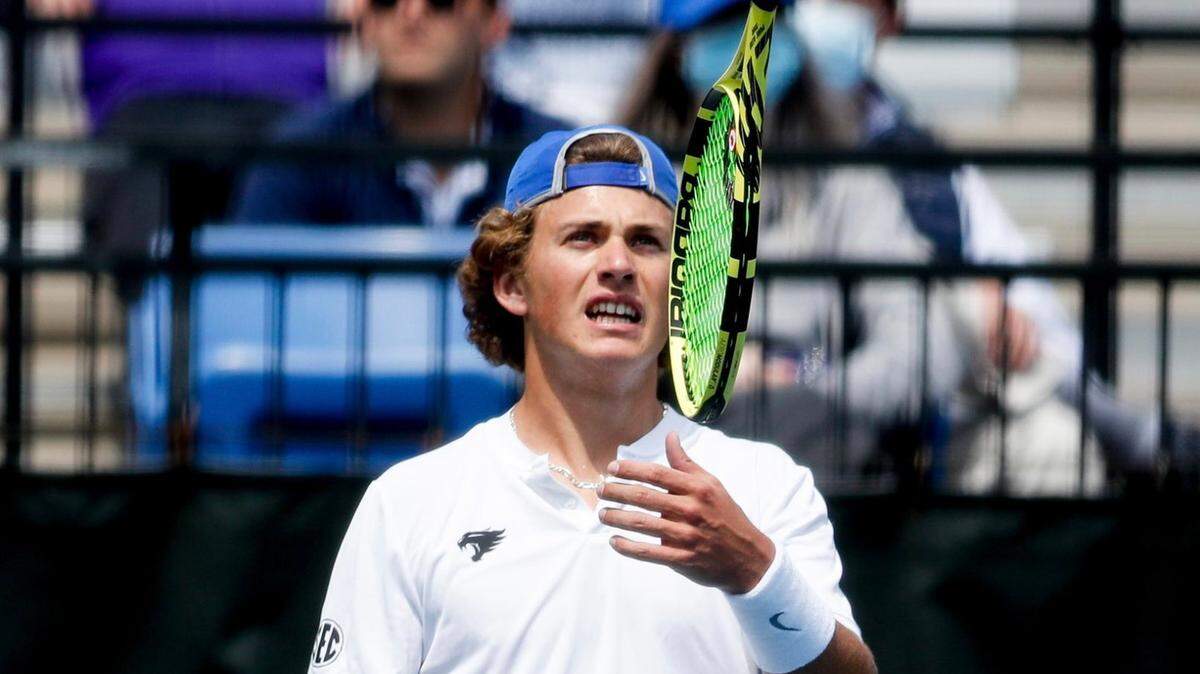 Kentucky’s Liam Draxl is the No. 1 seed in the men’s singles draw for the NCAA Tournament in Orlando, Fla.