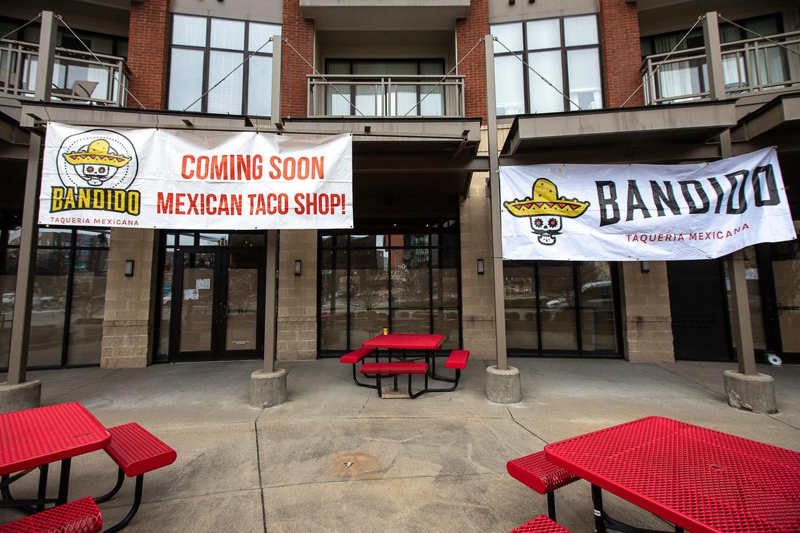 Plans for a Bandido Taqueria Mexicana, a Louisville-based Mexican place that serves Southern California-style burritos, coming to Center Court at 535 South Upper St. are on hold.