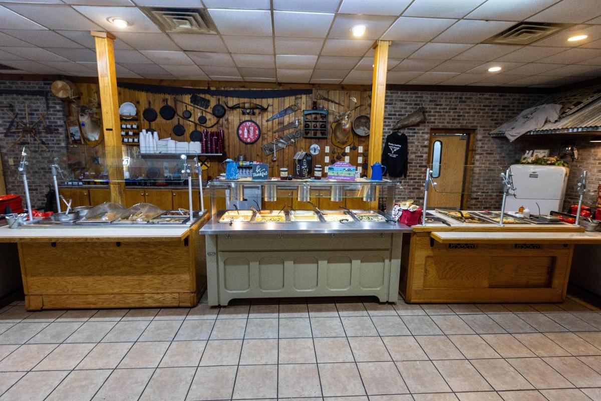 The Smokehouse Grill and Buffet in Berea has daily specials on the buffet that includes frog legs and meatloaf, plus a menu of entrees.