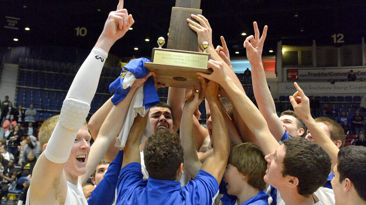 Newport Central Catholic's boys took home the All "A" Classic trophy Feb. 2 for the third year in a row. The Thoroughbreds' next goal is making the Sweet Sixteen for the first time since 2000.        