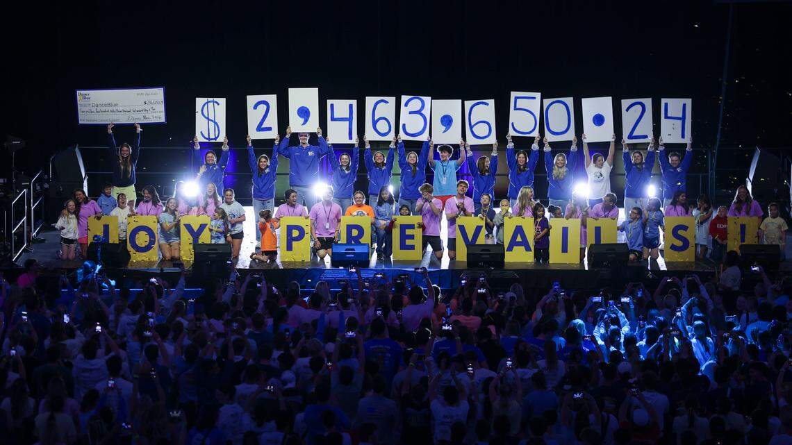 DanceBlue raises over 2 million dollars for the DanceBlue pediatric oncology clinic on April 19, 2026. Photo by Carter Skaggs | UKphoto