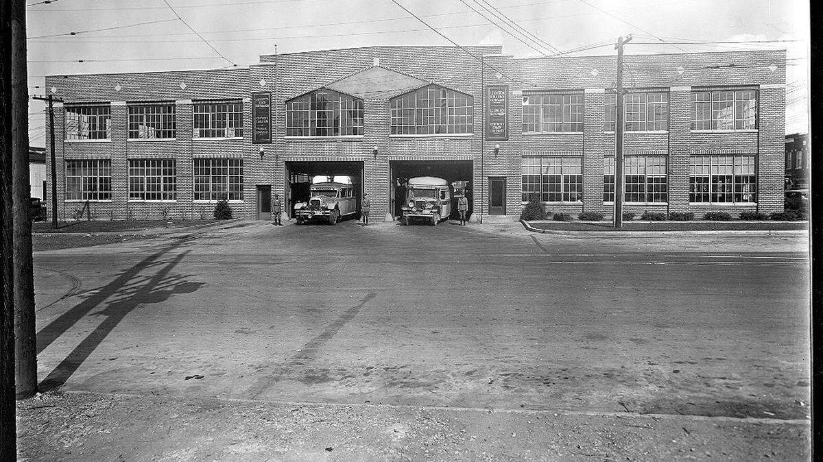 The building at 101 West Loudon Avenue, shown in this undated photo, was built in 1928 by Consolidated Coach Corp., which later changed its name to Southeastern Greyhound Lines. The building was used as the  company's headquarters and maintenance facility until the 1960s.