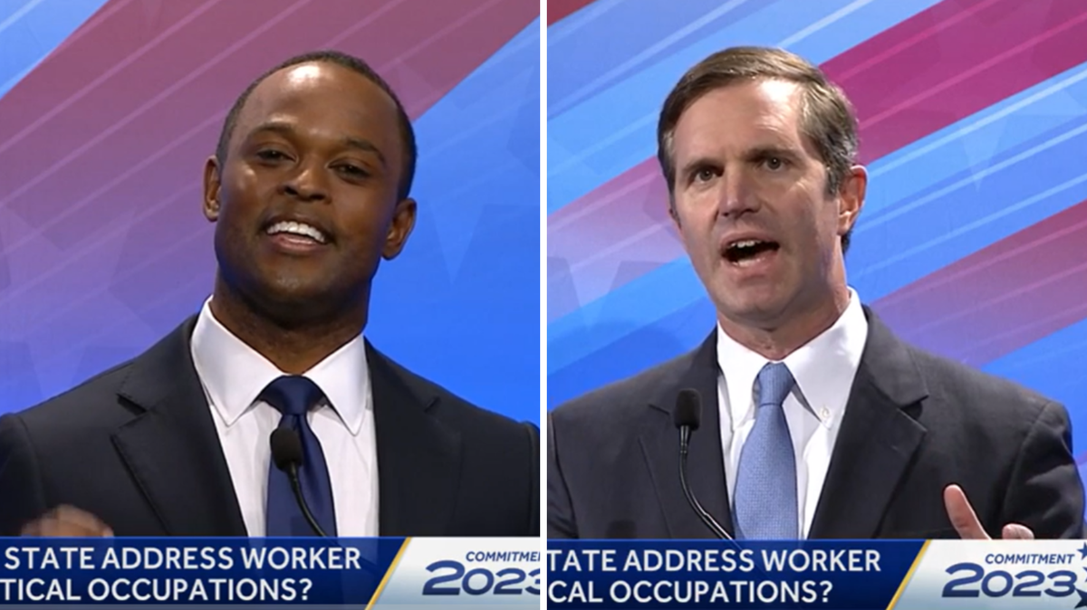 Attorney General Daniel Cameron and Gov. Andy Beshear debated for the third time live from Louisville Saturday night.
