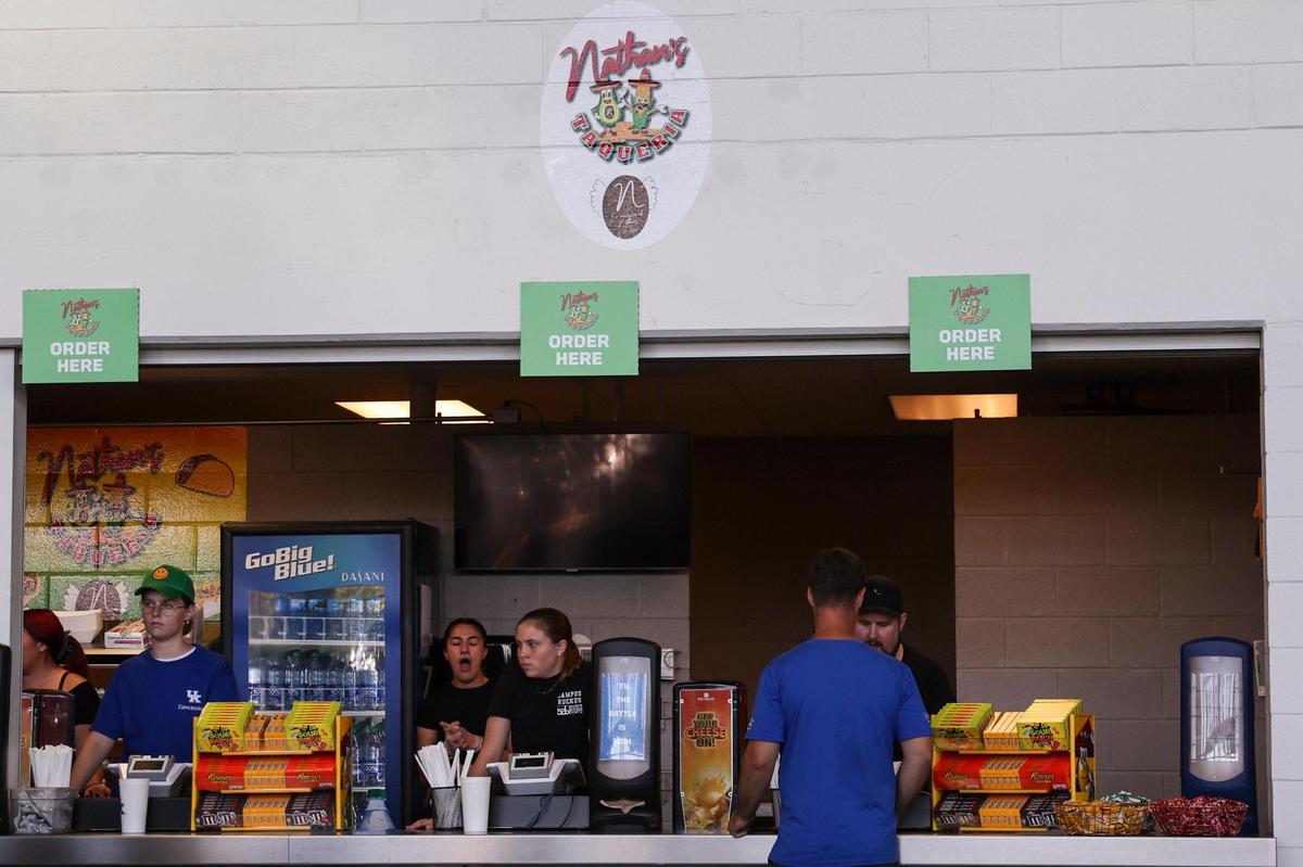 Nathan’s Taqueria stand sells items like bowls, burritos and street tacos.