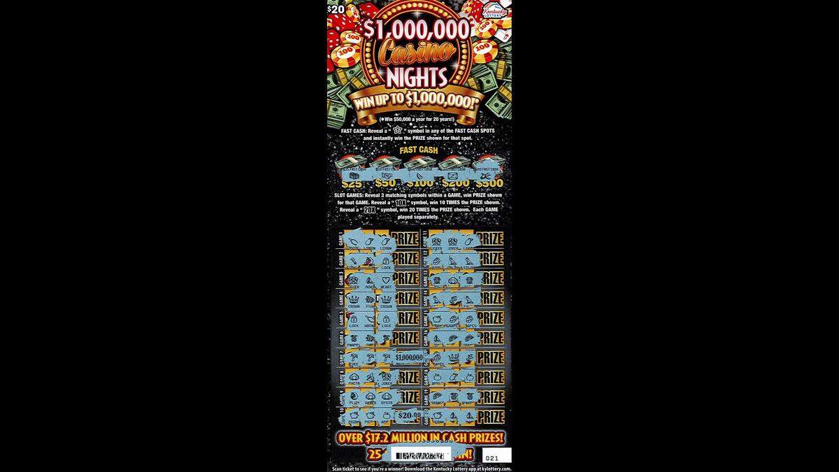 A Campbell County man took home more than $500,000 after taxes recently when he won the top prize on this Kentucky Lottery scratch-off ticket.