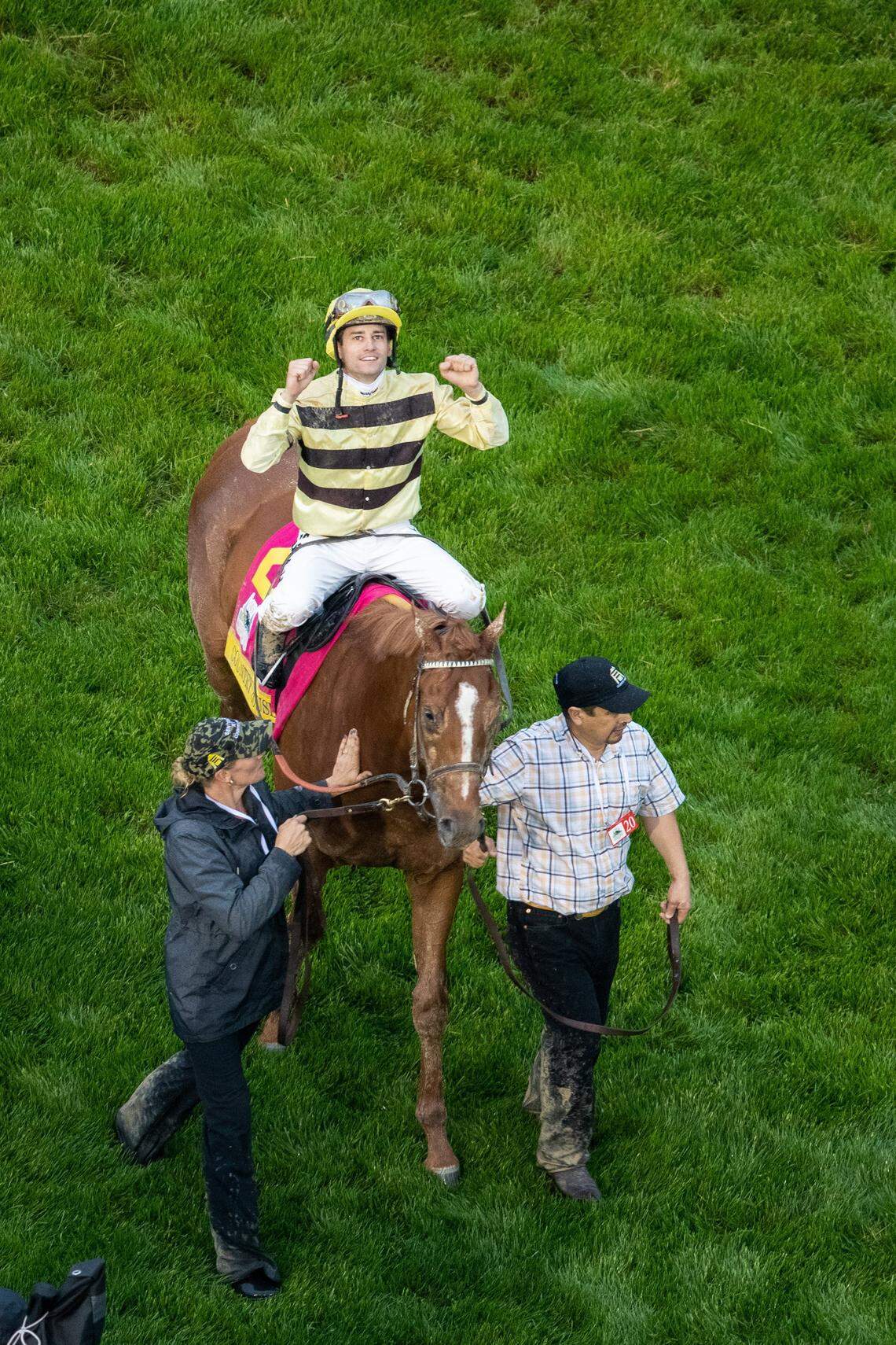 Country House and jockey Flavien Prat pulled off a huge upset in the Kentucky Derby as stewards awarded the 65-1 long shot the victory following an objection that Maximum Security, the first horse to cross the finish line, interfered with the path of several horses.