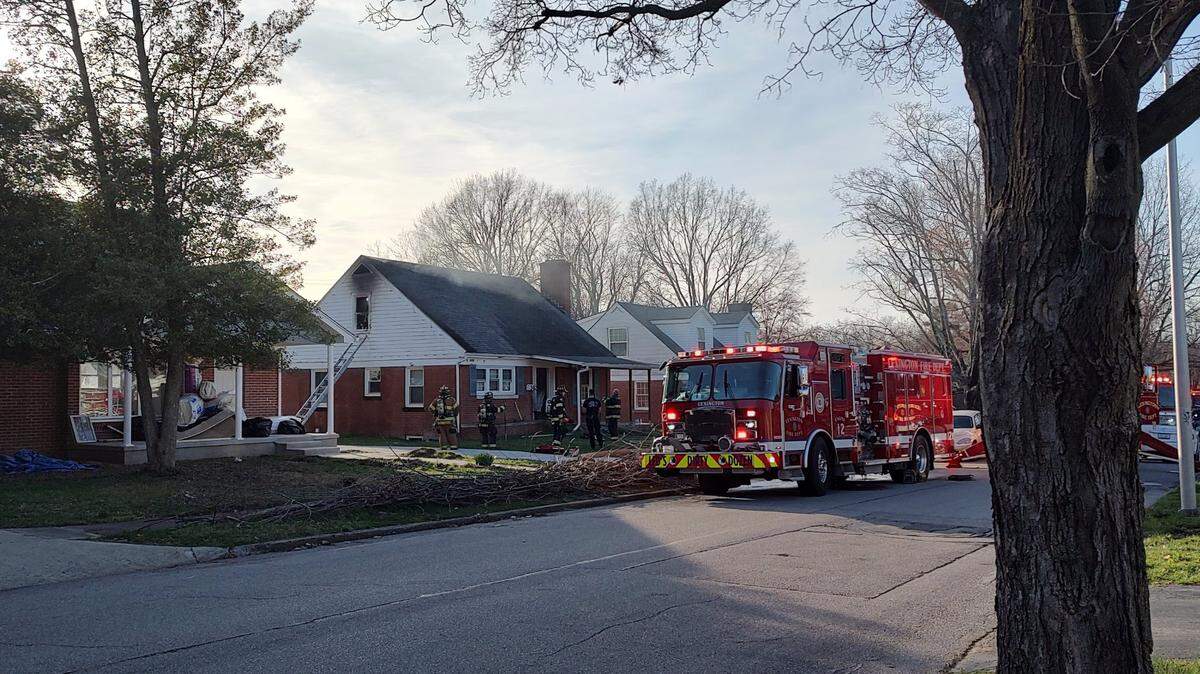 Fire left a home on Sheridan Drive in Lexington with significant damage Tuesday evening.