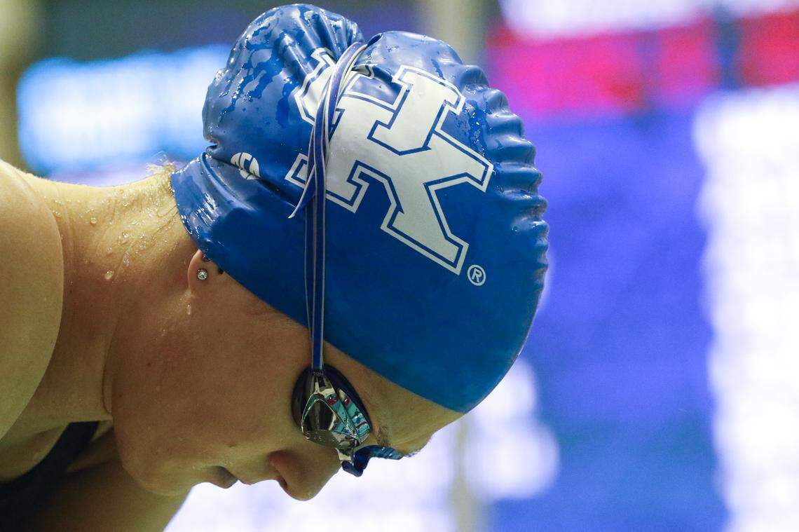 University of Kentucky swimmer Riley Gaines at the 2019 SEC Swimming and Diving Championships.