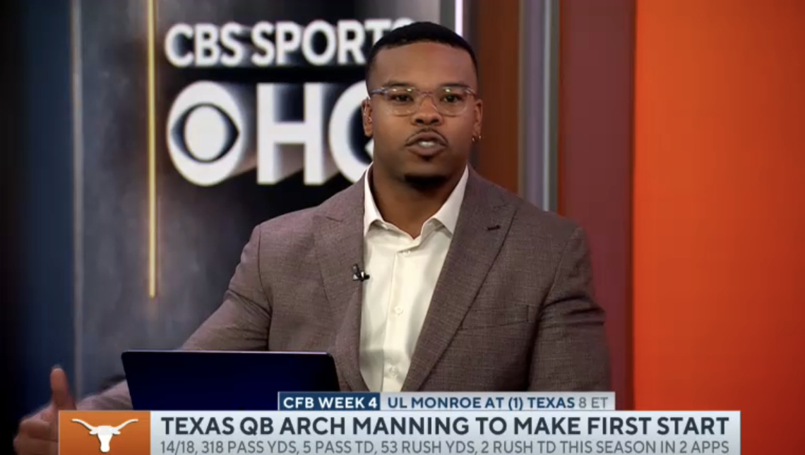 His NFL career cut short by a neck injury suffered on Oct. 15, 2023, in a game against the New York Giants, former Madison Southern and Alabama Crimson Tide running back Damien Harris is spending the 2024 football season working as an analyst for CBS Sports HQ’s “College Football Pregame” show, which streams Saturday mornings between 9 a.m. and noon.
