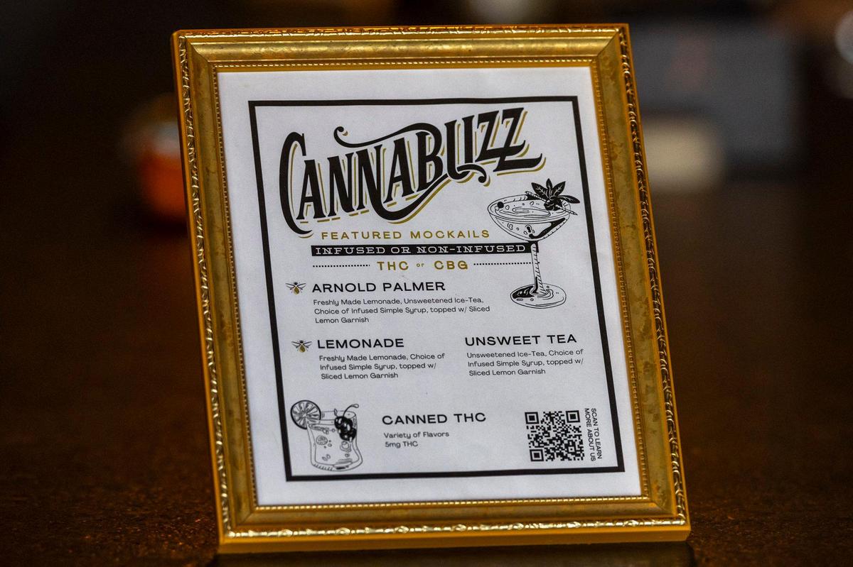 Cannabuzz, a cannabis cocktail lounge at 938 Manchester Street in Lexington, Ky., is photographed on Wednesday, June 18, 2025.