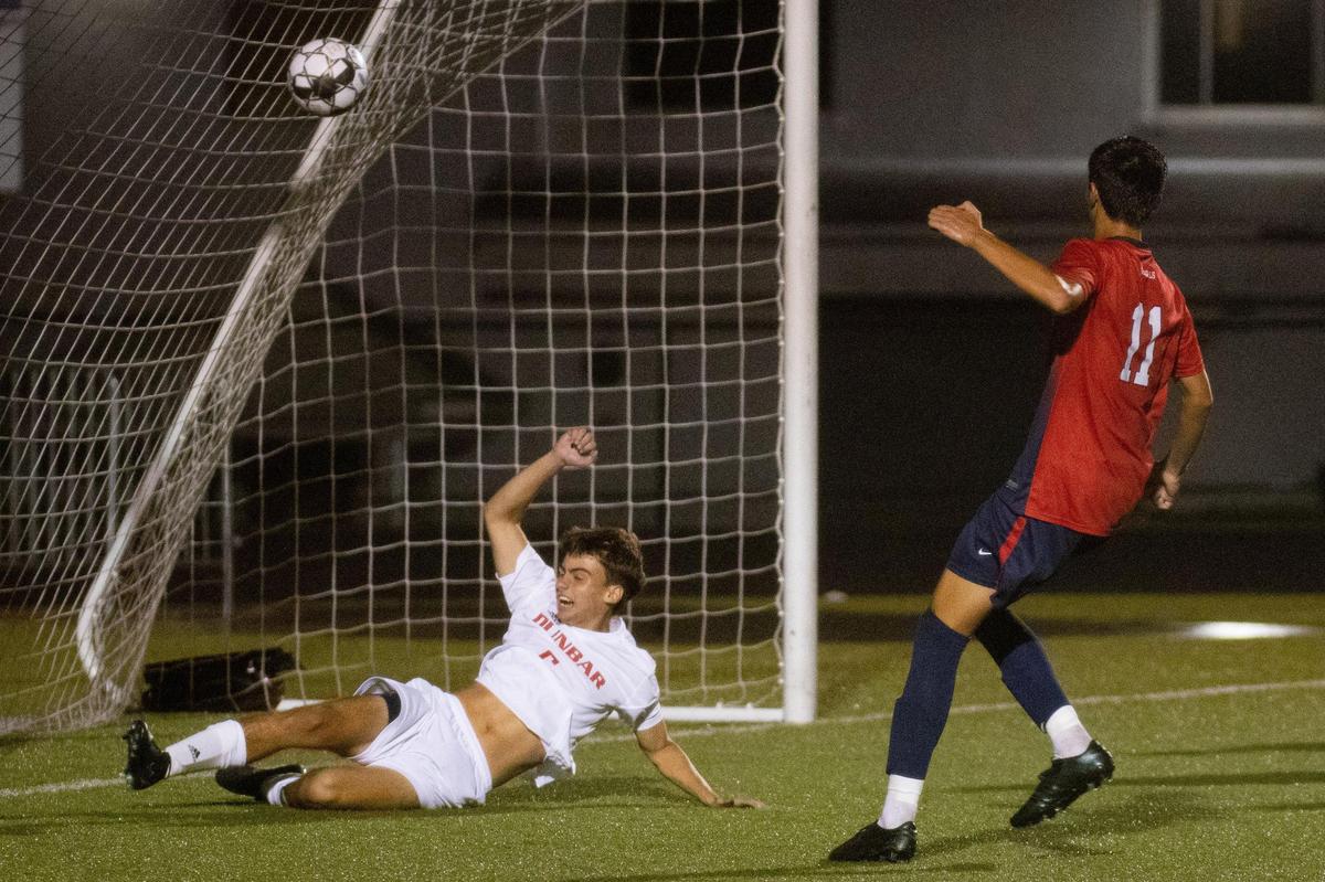 Nathan Gabbard (11) scored both goals for Lafayette in the Generals’ home loss to Dunbar on Tuesday night.