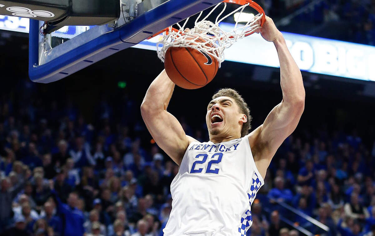 Kentucky’s Reid Travis is averaging 14.6 points and 6.4 rebounds a game.
