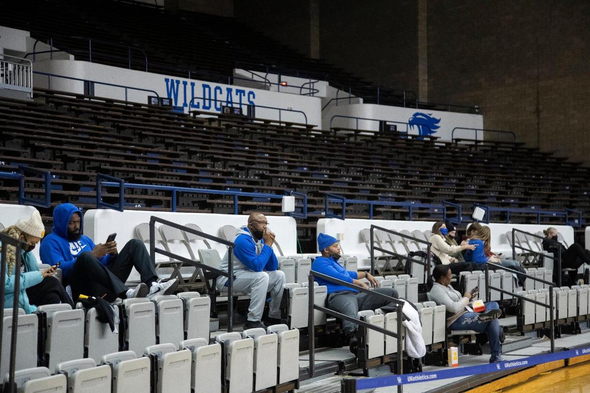 Kentucky will go from playing in front of a nearly-empty arena for its victory over Georgia on Thursday night in Lexington to facing a crowd expected to exceed 10,000 fans at South Carolina on Sunday.