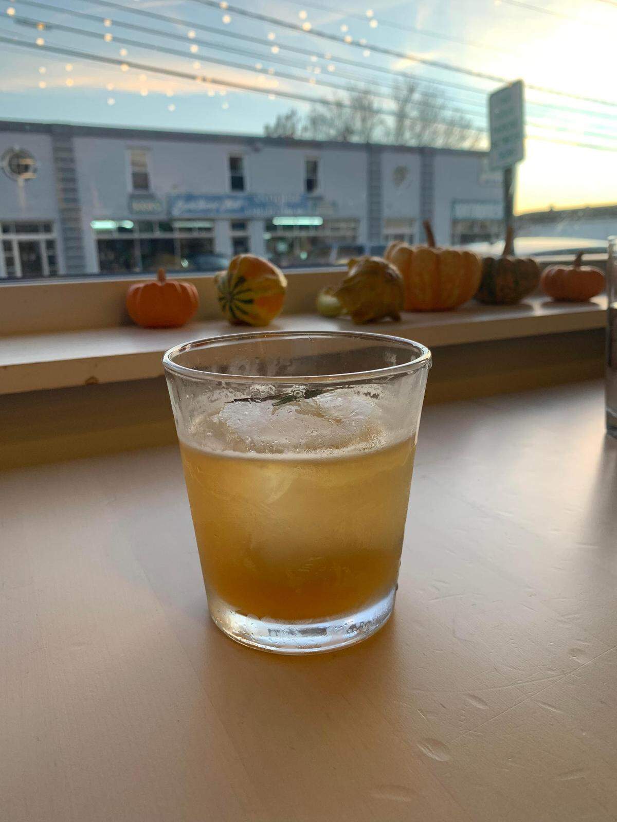 The Night Hawk cocktail at Nightjar is one seven signature cocktails. It’s made with bourbon, honey, rosemary and lemon.
