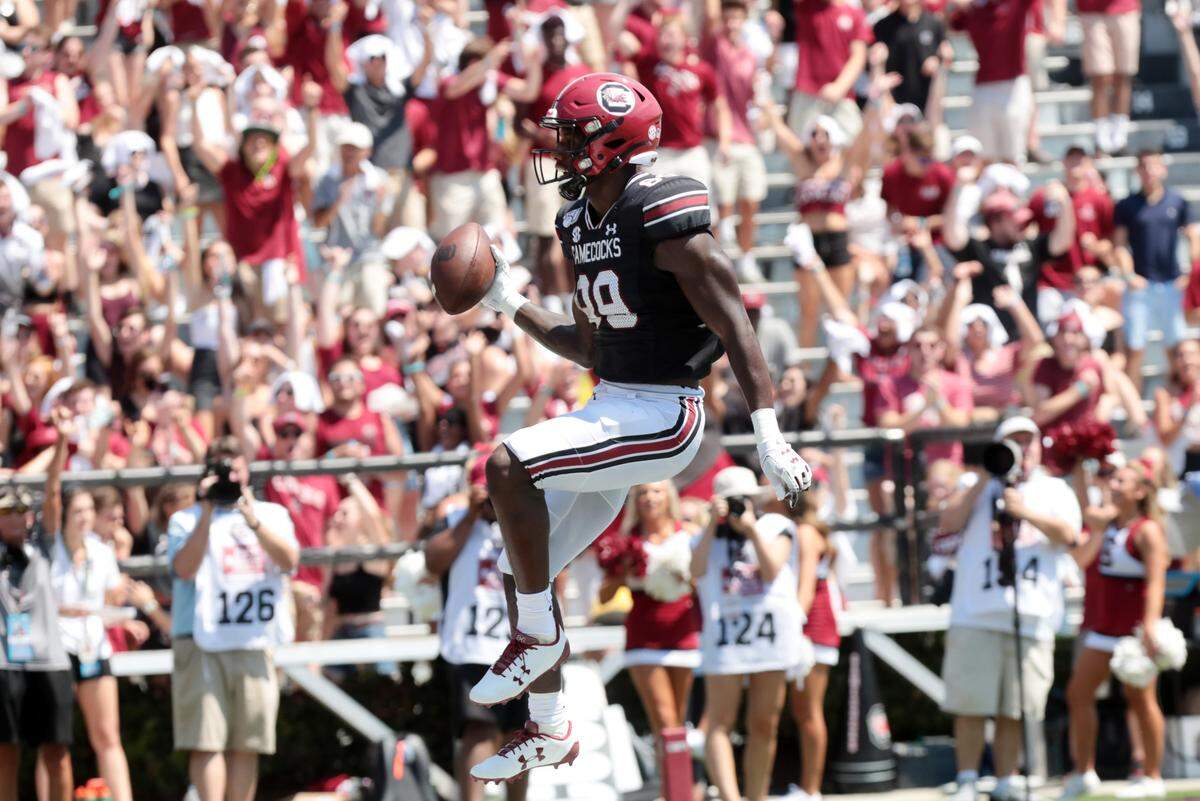 South Carolina wideout Bryan Edwards has caught 21 passes for 311 yards and three touchdowns so far this season.