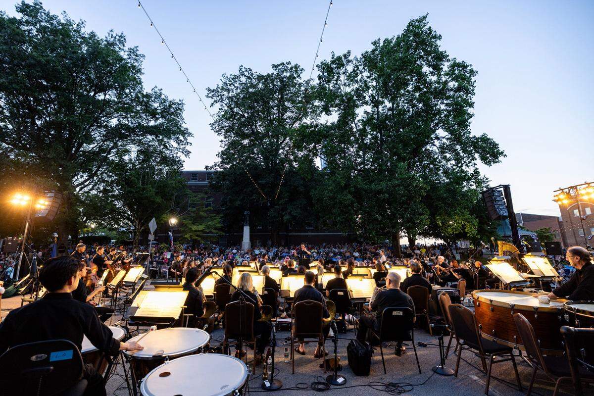 The Louisville Orchestra performed in Glasgow as part of its two-year tour of Kentucky.