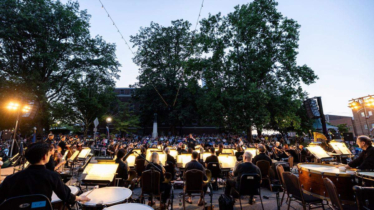The Louisville Orchestra performed in Glasgow as part of its two-year tour of Kentucky.