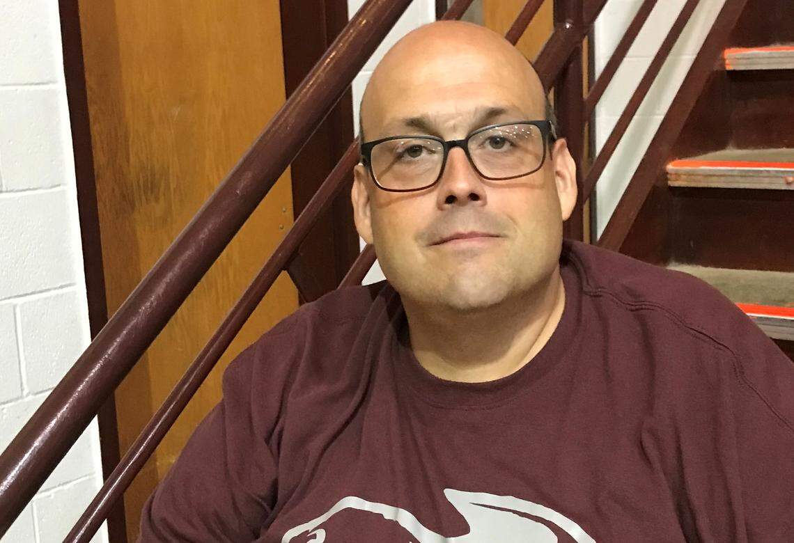 Chris Perry, a volunteer with the West Carter High School boys’ basketball team, spoke Monday of his friendship with Ben Jordan.