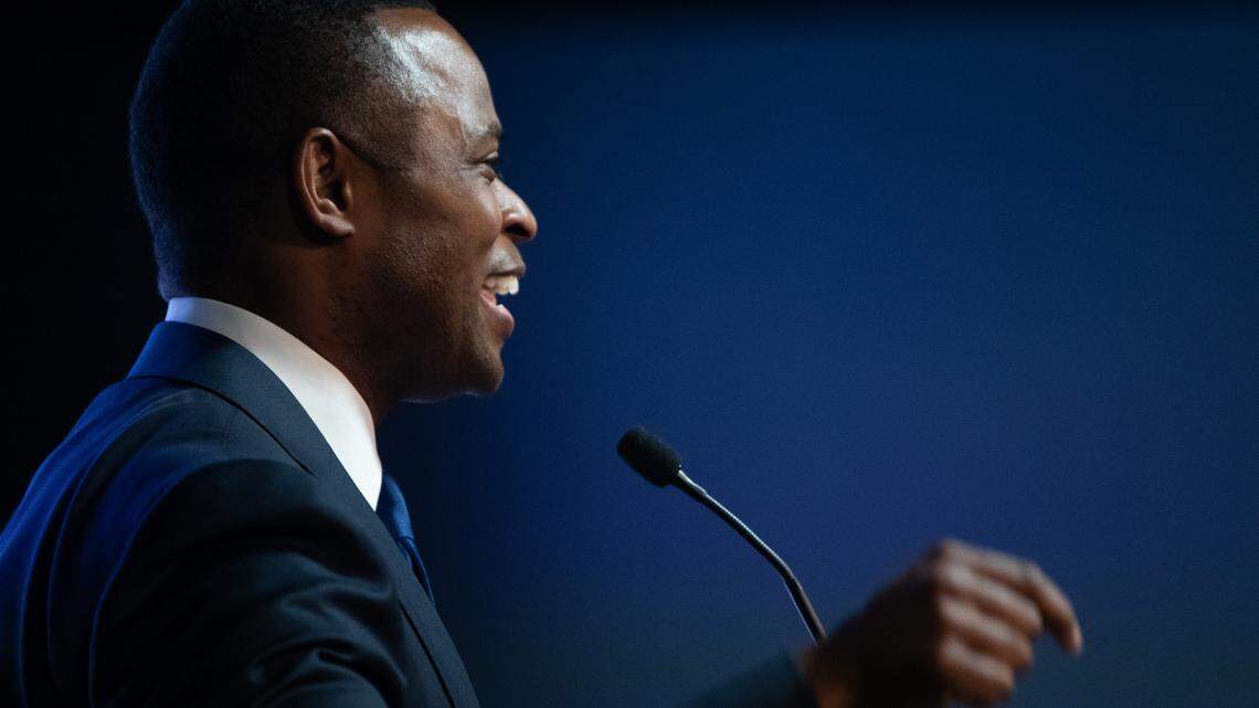 Attorney General Daniel Cameron was one of five GOP gubernatorial candidates to speak at the Warren County GOP Lincoln Day Dinner.