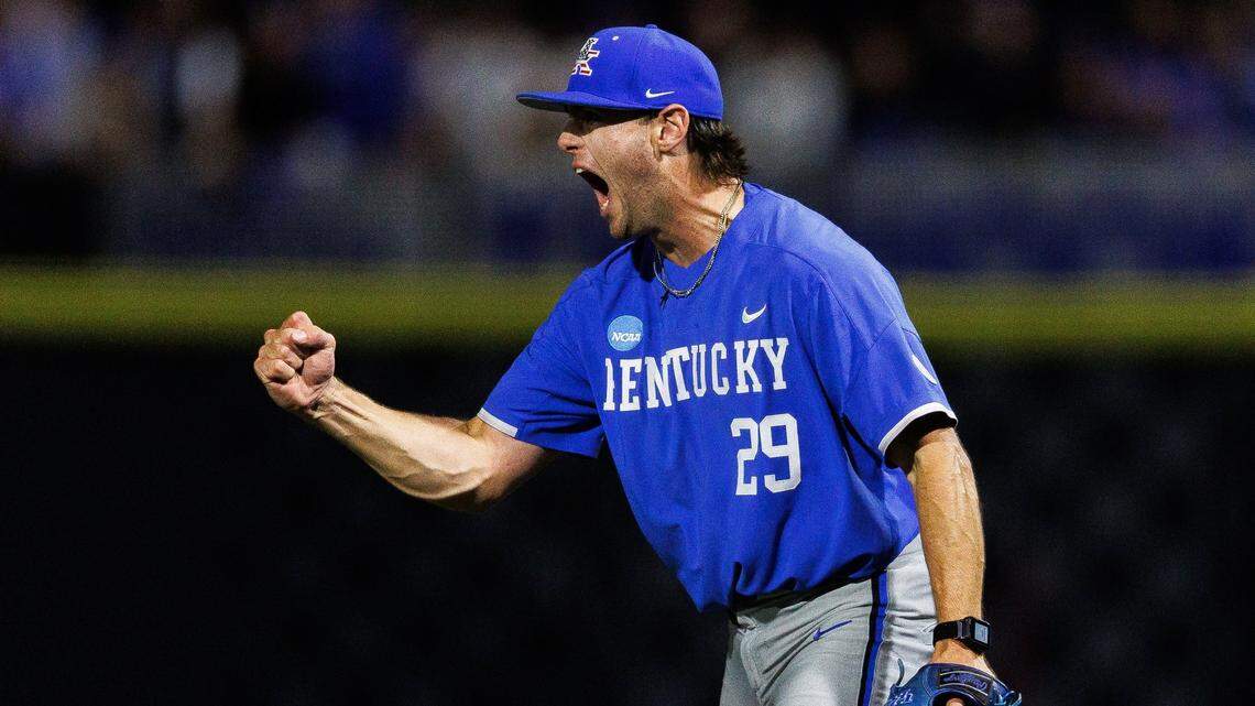 Kentucky’s top reliever will have to face former team in next College World Series game
