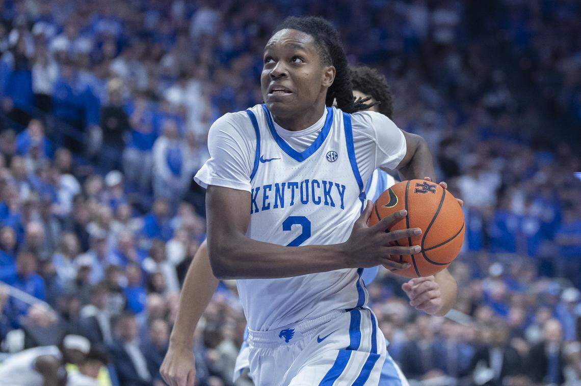 Jasper Johnson averaged 4.9 points and 1.6 assists in 12.0 minutes per game for Kentucky during the 2025-26 season.