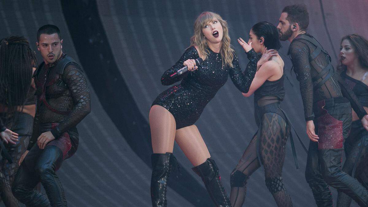 Taylor Swift performs on stage in concert at Wembley Stadium in west London, Friday, June 22, 2018. She'll be at Louisville's Papa John's Cardinal Stadium June 30.