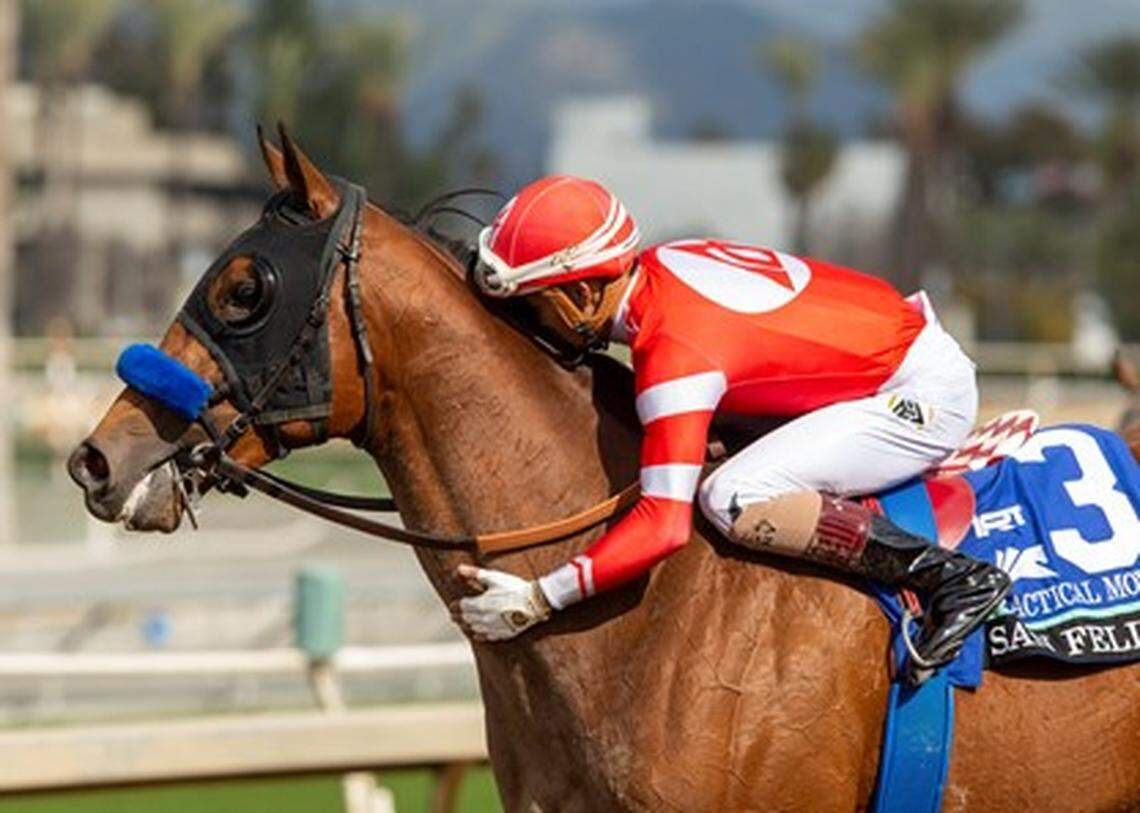 Since replacing Drayden Van Dyke as Practical Move’s jockey, Ramon Vazquez has ridden the colt to three consecutive victories.