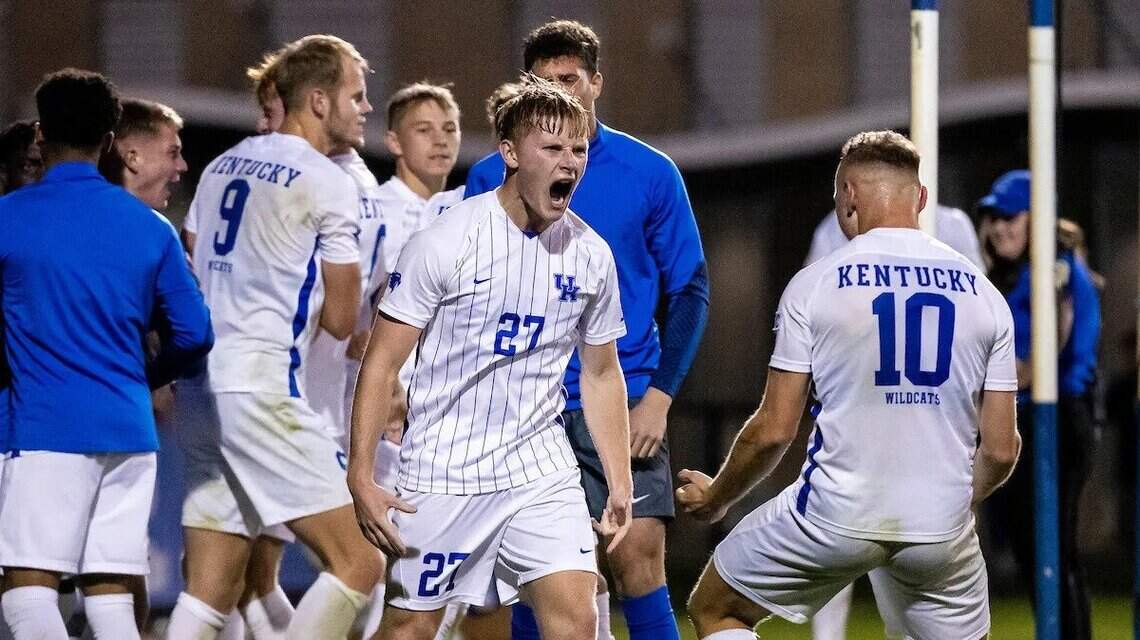 Kentucky soccer plays on in NCAA Tournament as senior scores twice in his return home