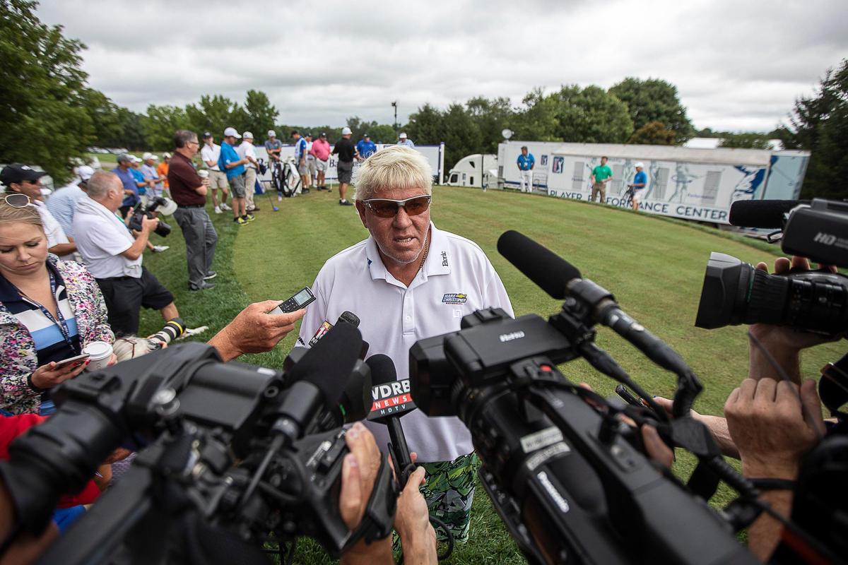 PGA Tour legend John Daly was the center of attention during Wednesday’s Pro-Am at Keene Trace Golf Club in Nicholasville, where he will compete in the Barbasol Championship beginning Thursday.
