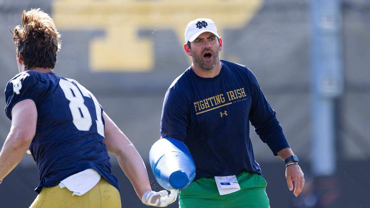 New Notre Dame offensive coordinator Gerad Parker lettered as a Kentucky Wildcats wide receiver in 2001, 2002, 2003 and 2004. The Lawrence County High School product is one of the three coaches from the tiny town of Louisa, Ky., working at the highest levels of the football coaching profession.