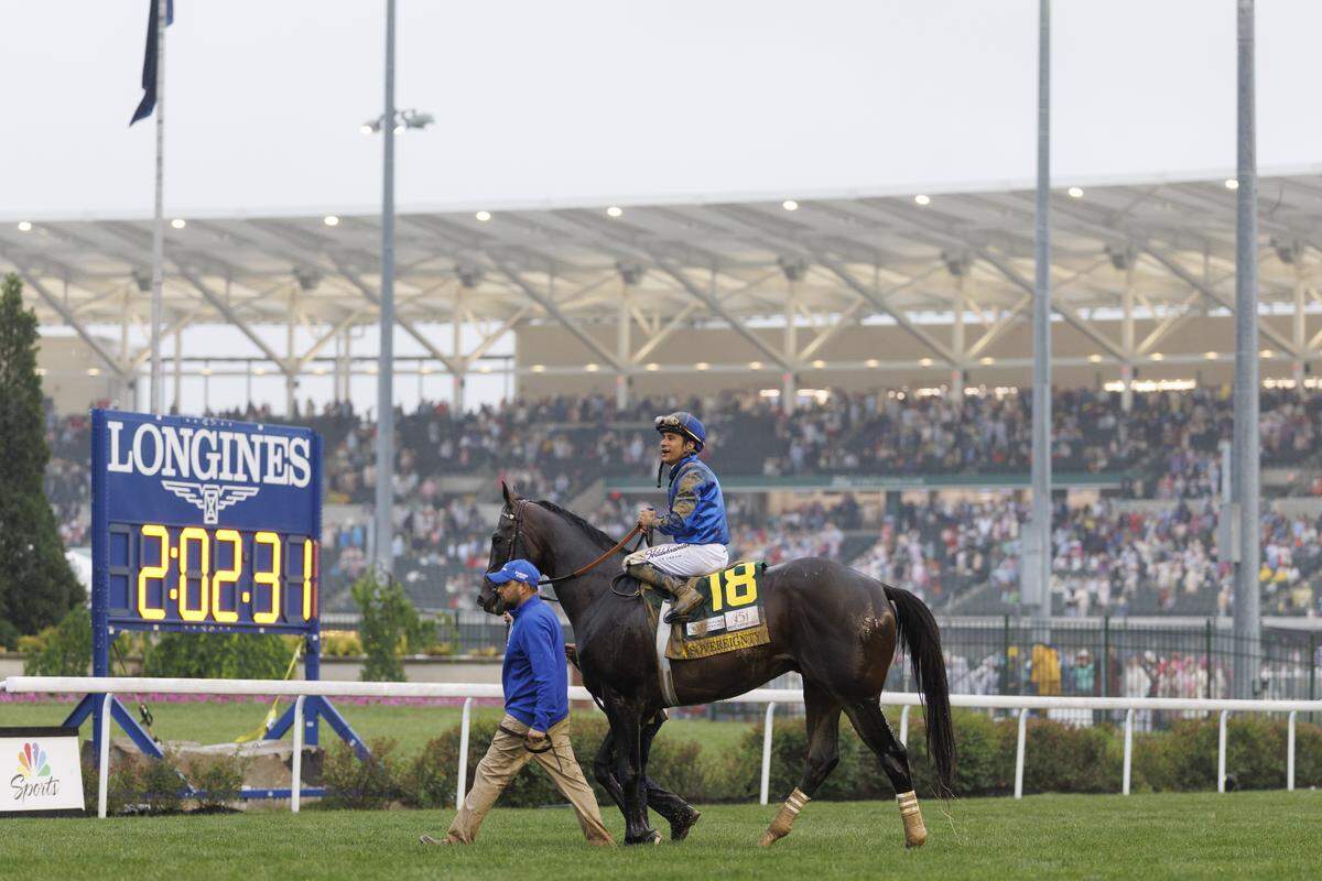 Sovereignty, with jockey Junior Alvarado up for trainer Bill Mott, won the 151st running of the Kentucky Derby at Churchill Downs in Louisville, KY on May, 3 2025.