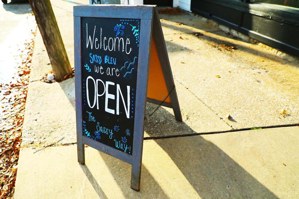 Sassy Bleu opened Dec. 4 and is serving lunch and dinner. The restaurant now has a full bar as well.