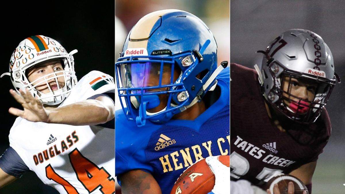 The 2018 Lexington All-City High School Football Team was released Jan. 10, 2018. Frederick Douglass’ Cam Jones (left), Henry Clay’s Ramond Jackson and Tates Creek’s Marcus Bosley were selections to the First Team.