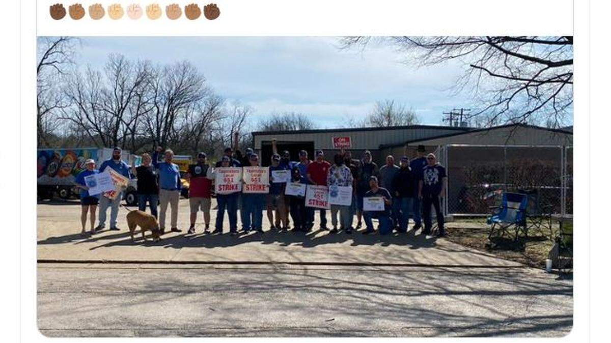 Drivers at the Keurig Dr Pepper Snapple 7up plant in Lexington have been on strike since Feb. 27 over wages and other issues, including cameras in cabs to monitor what they eat and drink.
