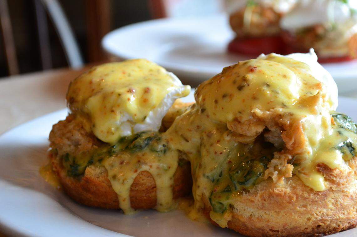 Dudley’s on Short in Lexington was recently among the restaurants honored by the Kentucky Department of Agriculture for its purchases from Kentucky farms. The restaurant features local items in dishes such as its Fried Oyster Benedict.