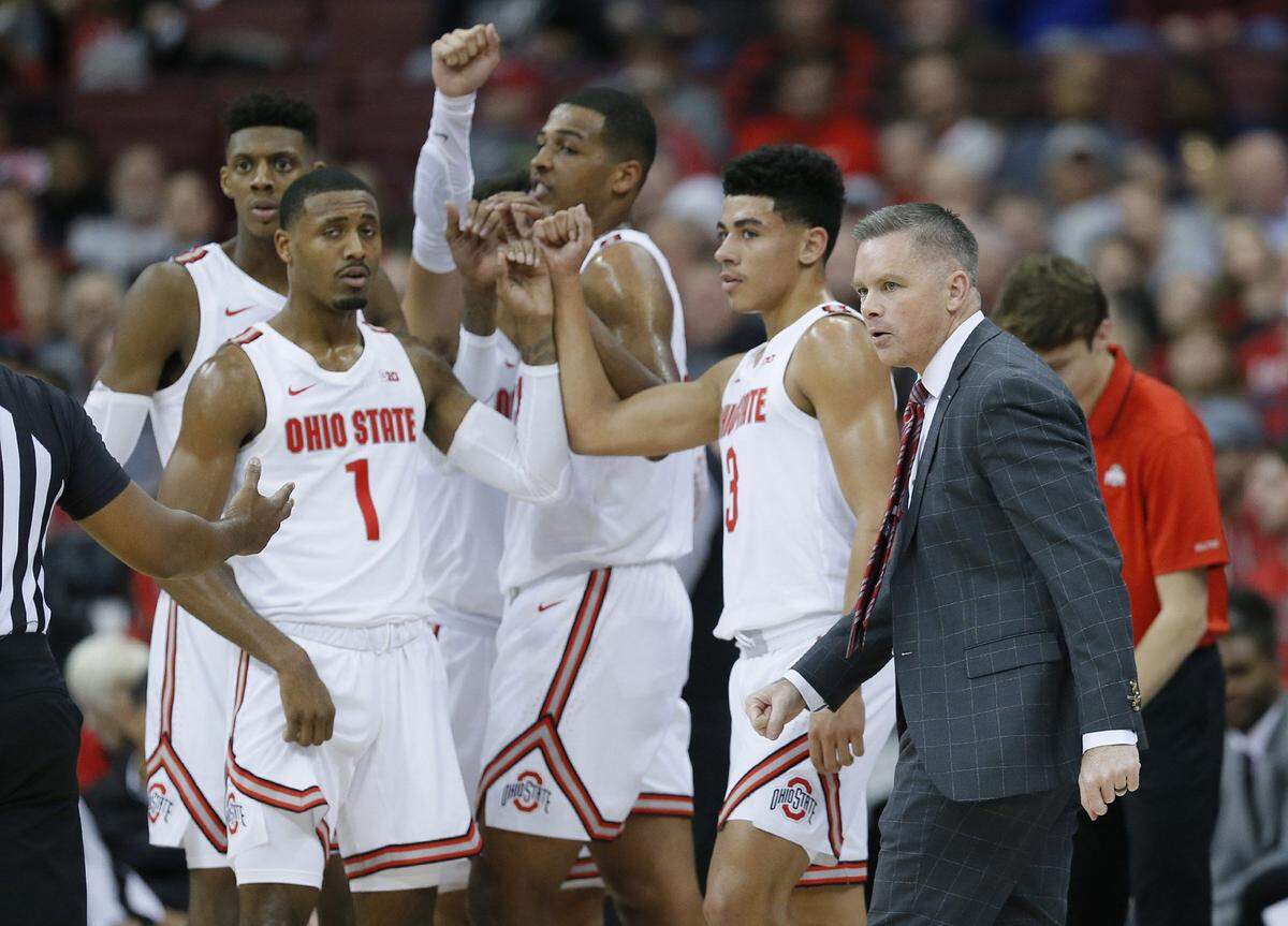 Coach Chris Holtmann has led his Buckeyes to a 10-1 start and a No. 5 national ranking in this week’s Associated Press poll.
