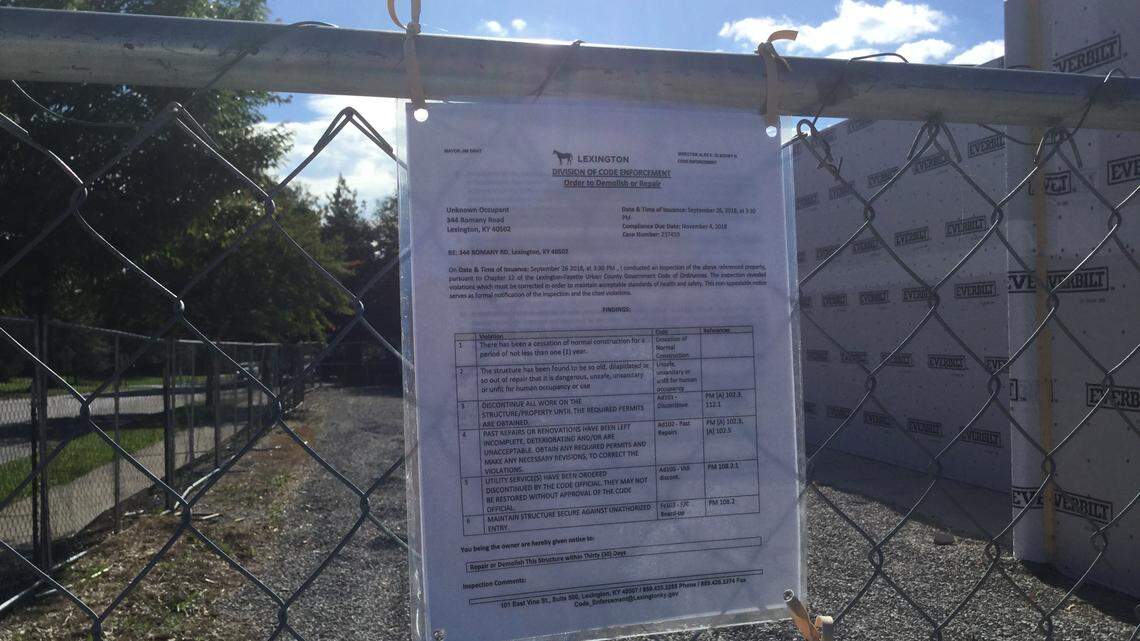 The former Kroger on Romany Road has been sealed up. Although the building was gutted and the front was demolished, no new construction or repairs have takenplace for more than a year so the city has ordered it to either be demolished or repaired by Nov. 4.