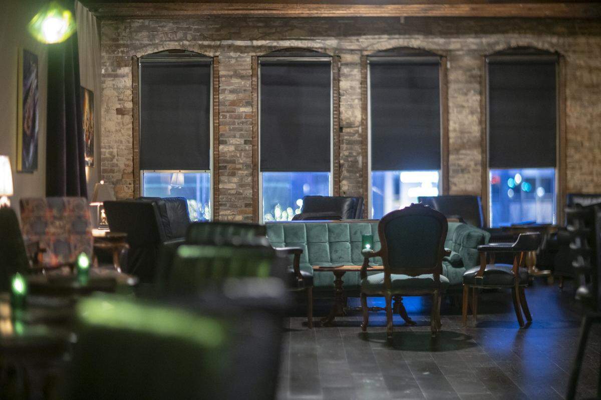 The Emerald Hound Jazz Bar is located in Somerset's Fountain Square and opened in April.