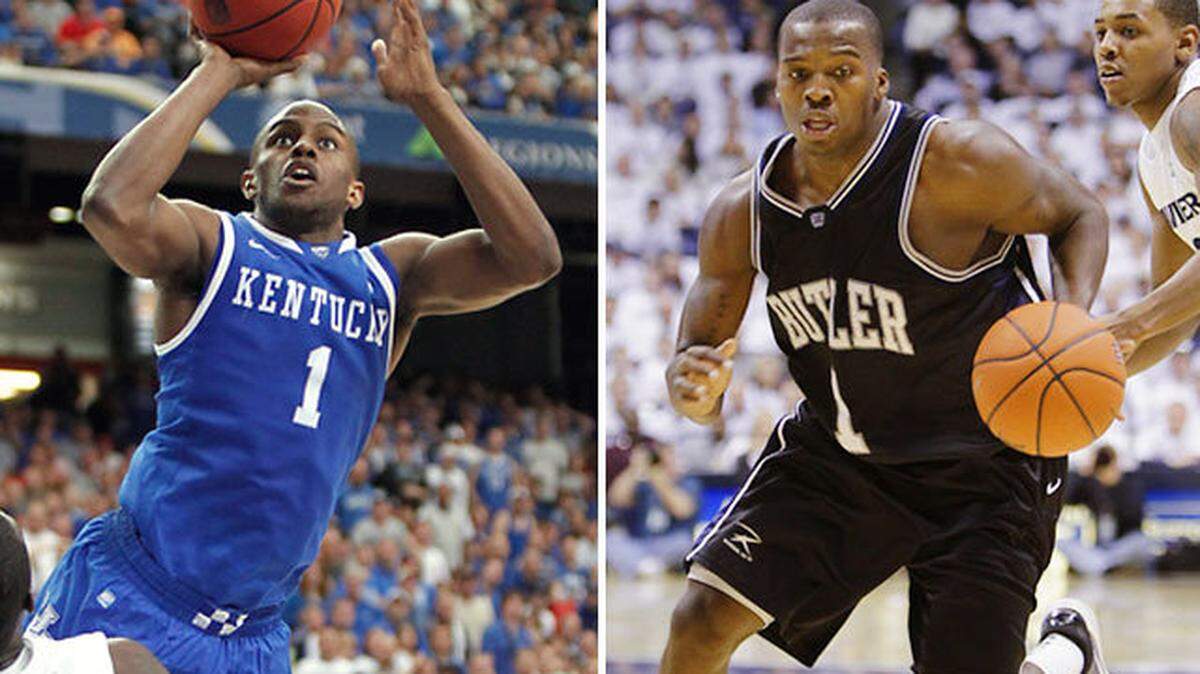 Former Bryan Station star Shelvin Mack, right, and onetime Mason County standout Darius Miller have been friends since eighth grade.
