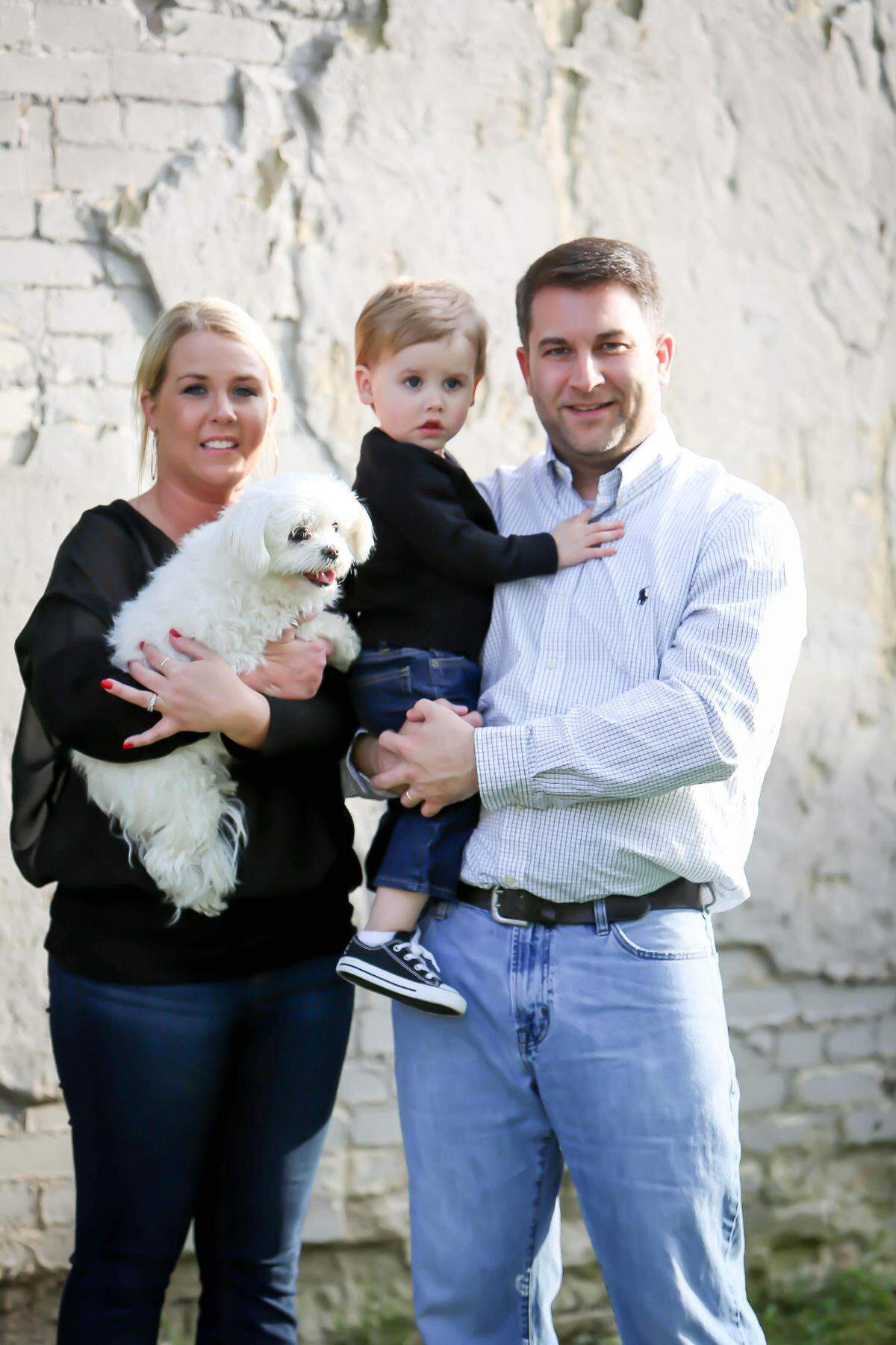 David Hart, of Corbin, shown here with his wife Joy and son Silas, is a candidate for the Kentucky legislature.