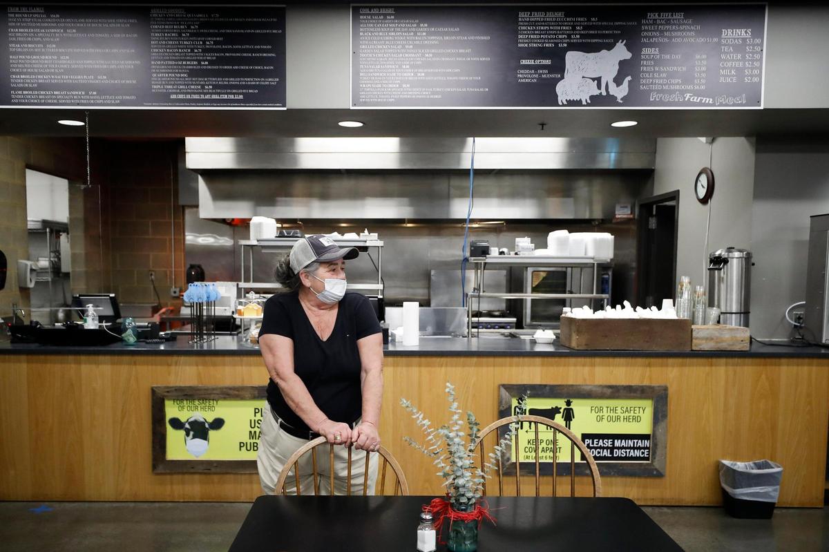 Cheryl “Tootie” Settle, co-owner of The Cattle Drive restaurant, makes all the salads, burgers and sandwiches fresh daily.