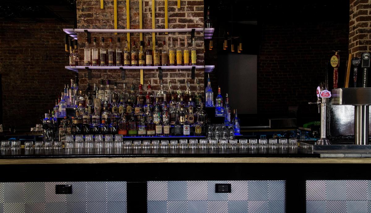 The bar at ELIXIR Downtown which will have live music and a late night menu through a walk-up takeout window on the sidewalk.