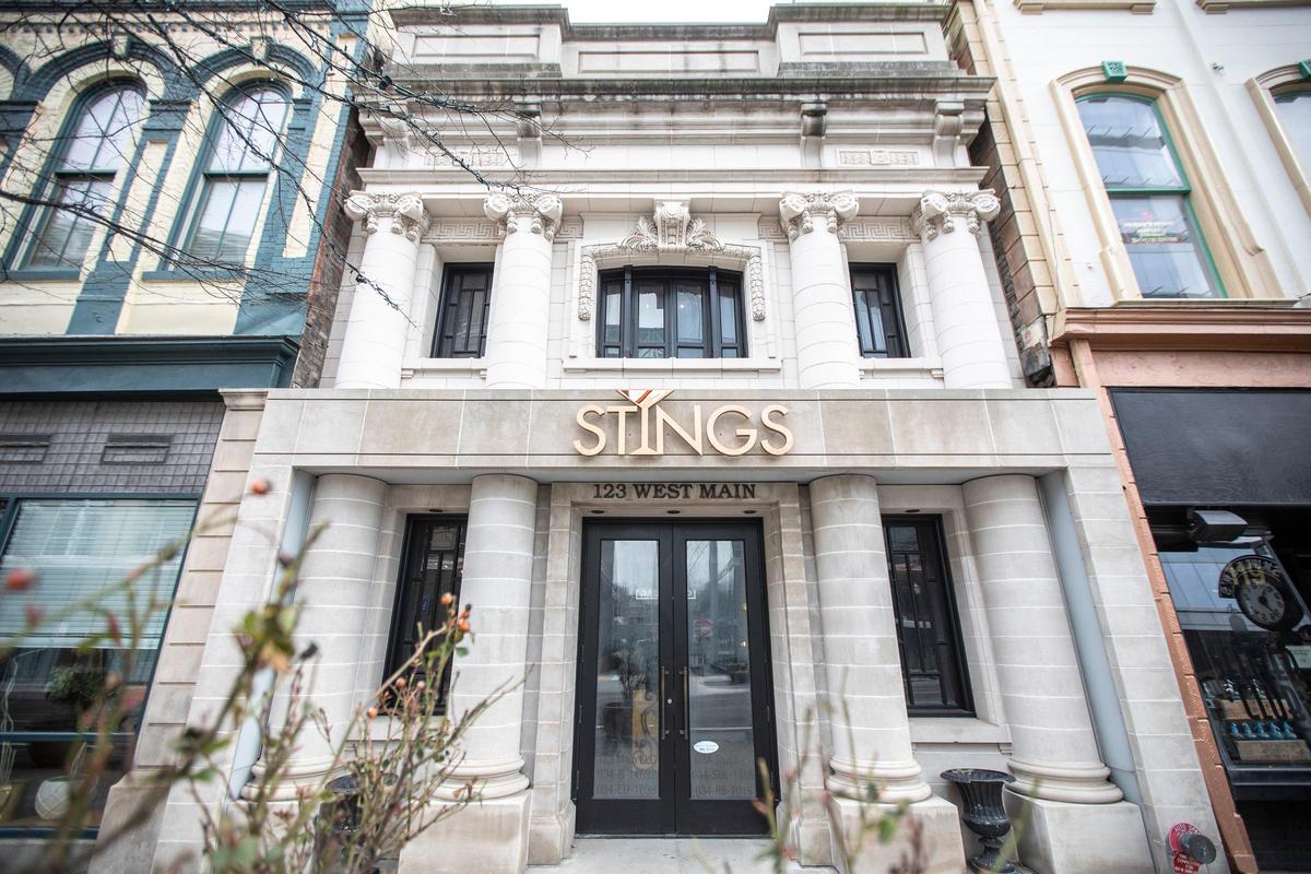 Stings Lounge at 123 West Main Street will be open for late-night music and drinks.