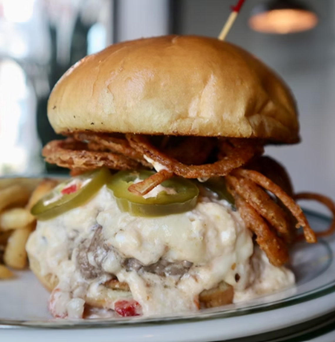 Zim’s Cafe Zimento Cheeseburg for Lexington Burger Week.